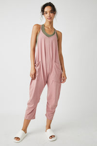 FREE PEOPLE MOVEMENT HOT SHOT ONESIE - MAUVE MERLOT 9677