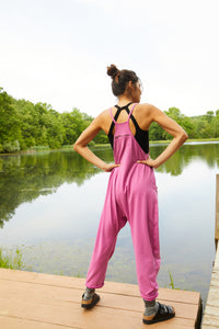 FREE PEOPLE MOVEMENT HOT SHOT ONESIE - MAGENTA DISCO 9677