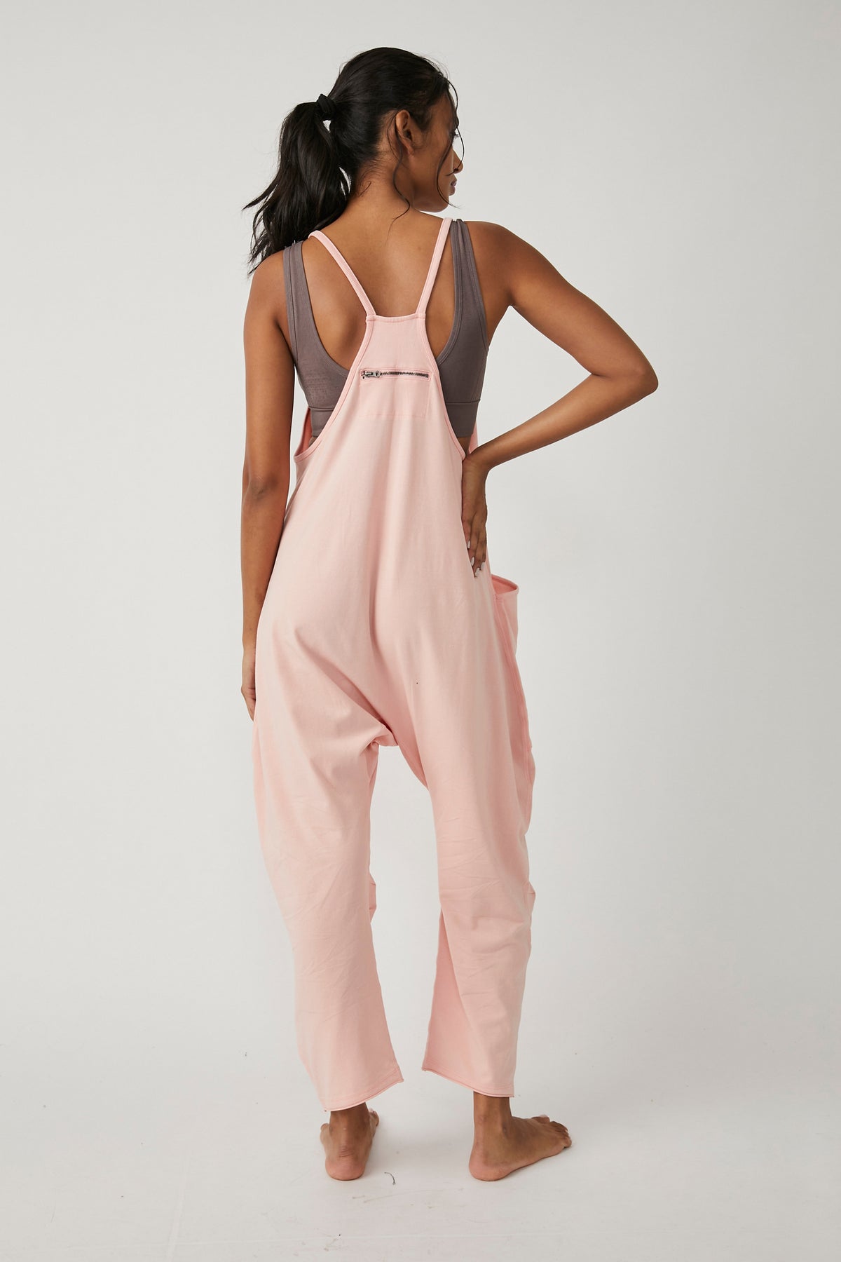 FREE PEOPLE MOVEMENT HOT SHOT ONESIE - PEACH BUD 9677