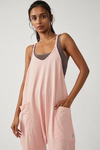 FREE PEOPLE MOVEMENT HOT SHOT ONESIE - PEACH BUD 9677