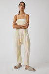 FREE PEOPLE MOVEMENT HOT SHOT ONESIE PRINTED - MELON STRIPE COMBO 7597