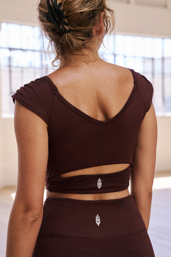 FREE PEOPLE MOVEMENT BREATHE DEEPER CAMI - ESPRESSO 5794