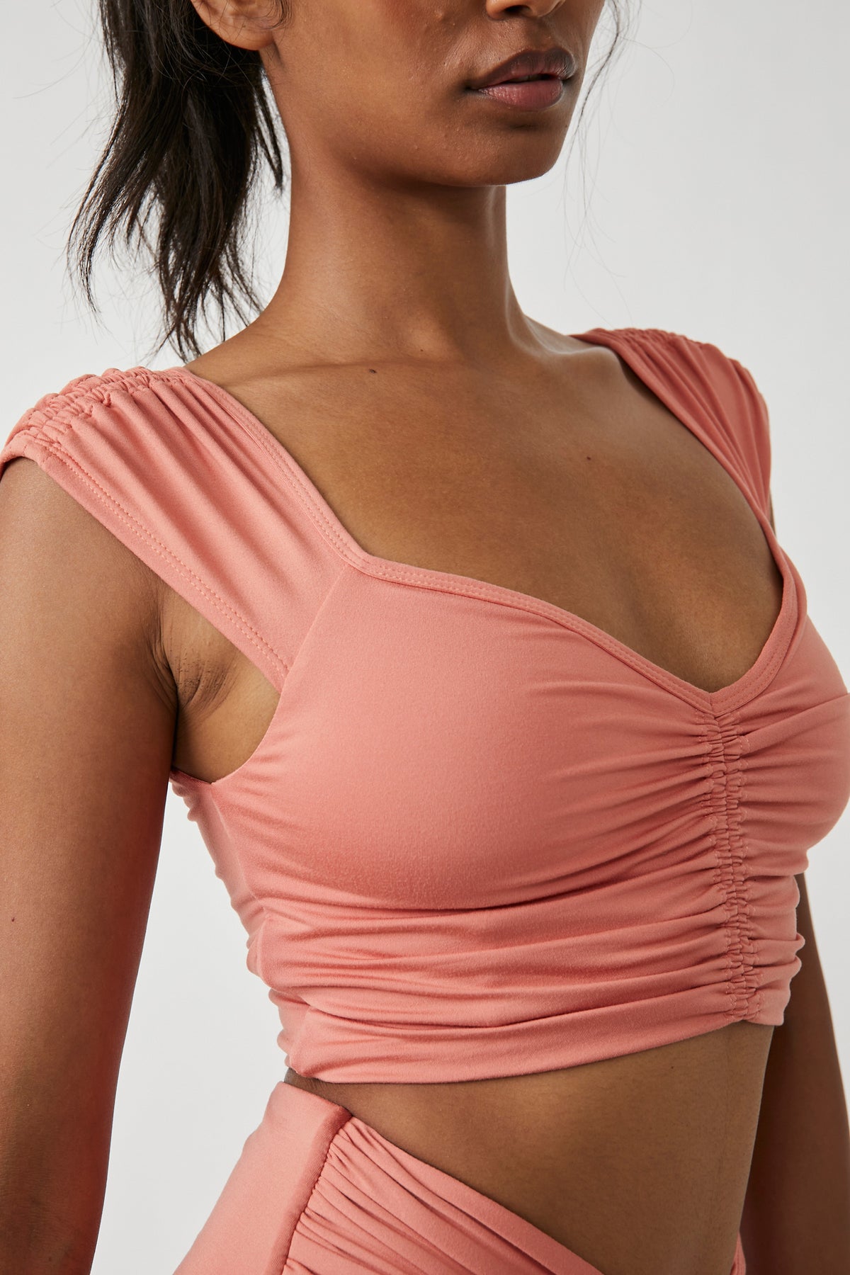 FREE PEOPLE MOVEMENT BREATHE DEEPER CAMI - CRUSH BLUSH 5794