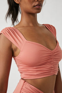 FREE PEOPLE MOVEMENT BREATHE DEEPER CAMI - CRUSH BLUSH 5794