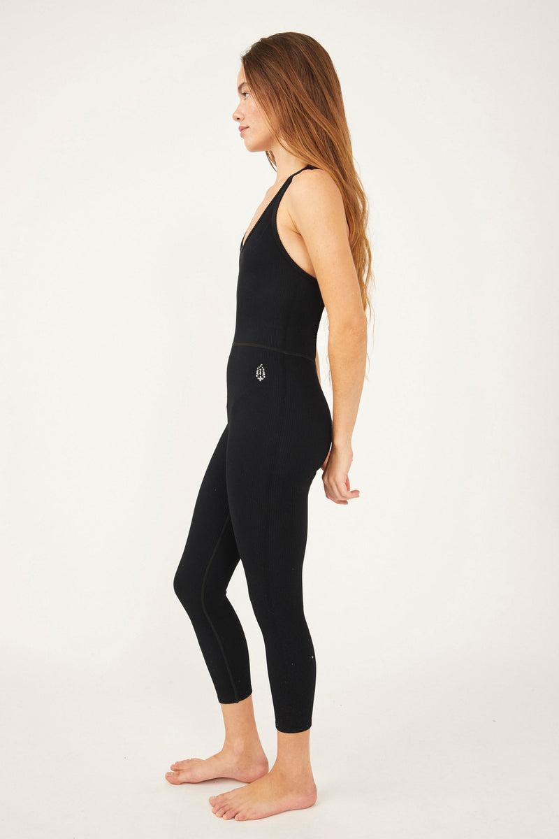 FREE PEOPLE MOVEMENT FREE THROW ONESIE - BLACK 1971