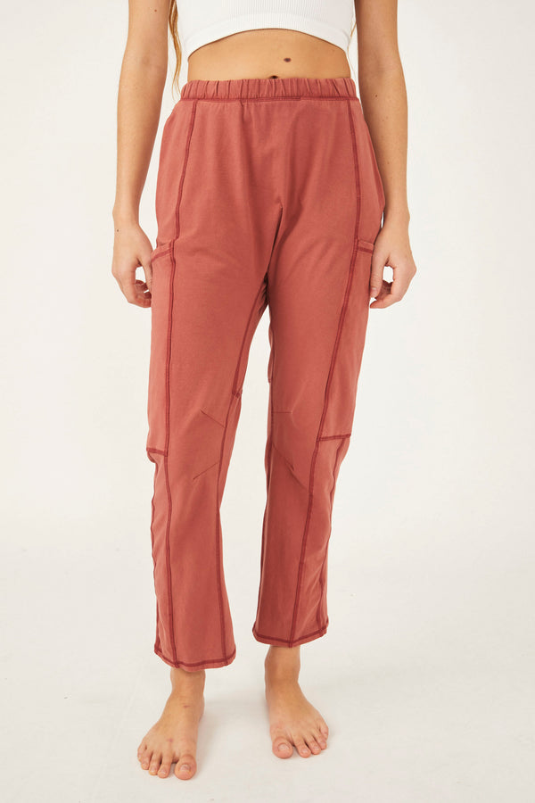 FREE PEOPLE MOVEMENT HOT SHOT PANTS - CANYON CLAY 4344