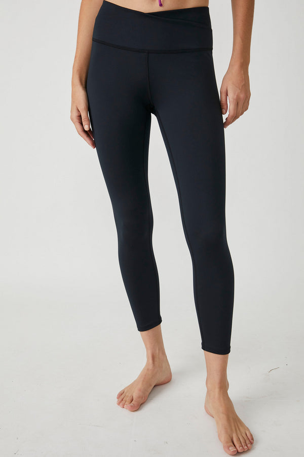 FREE PEOPLE MOVEMENT WRAP LOSE CONTROL LEGGING - BLACK 5439