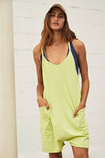 FREE PEOPLE MOVEMENT HOT SHOT ROMPER - LIMELIGHT 5587