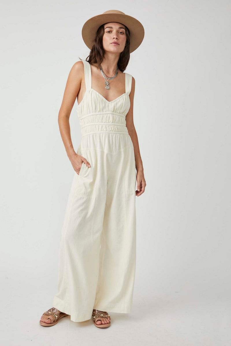 FREE PEOPLE AFTER ALL ROUCHED ONE PIE - NILLA CREAM 9701