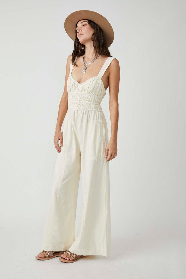 FREE PEOPLE AFTER ALL ROUCHED ONE PIE - NILLA CREAM 9701