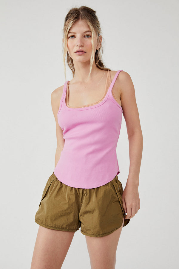 FREE PEOPLE STEP ONE TANK - FUSCIA FLIRT 6697