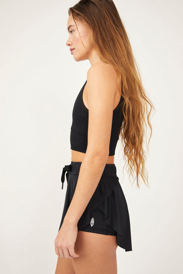 FREE PEOPLE MOVEMENT FREE THROW SQUARE NECK BRA - BLACK 1567