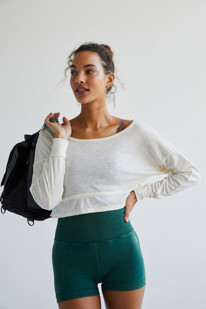 FREE PEOPLE MOVEMENT SET THE PACE LAYER - IVORY 9861