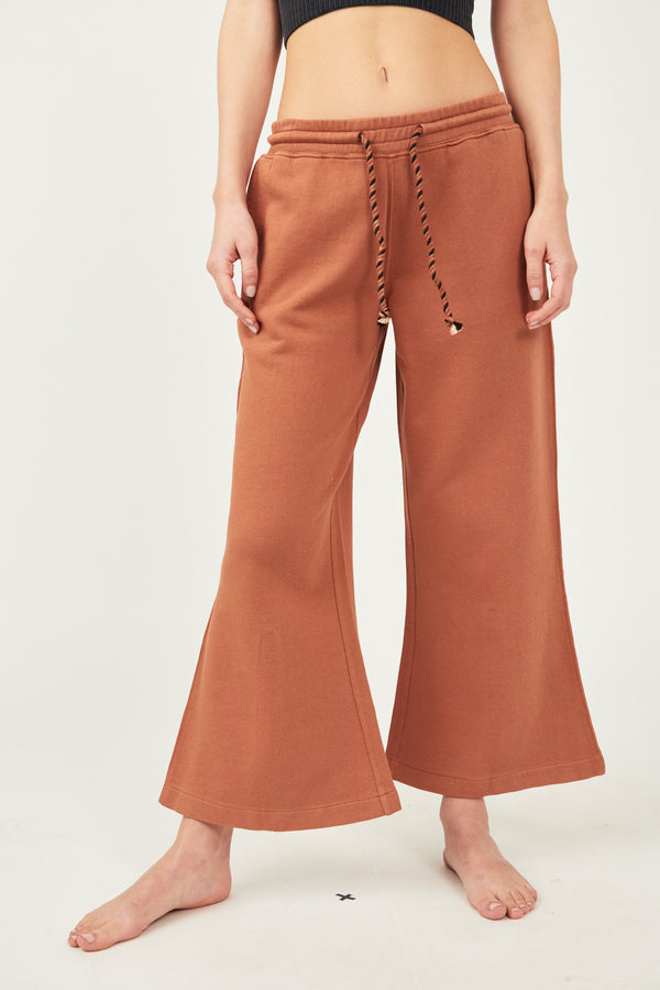 FREE PEOPLE MOVEMENT SUMMER TIDE PANT - SPICED COPPER 1263