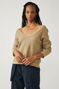 FREE PEOPLE NEW MAGIC THERMAL - GOLDEN OLIVE