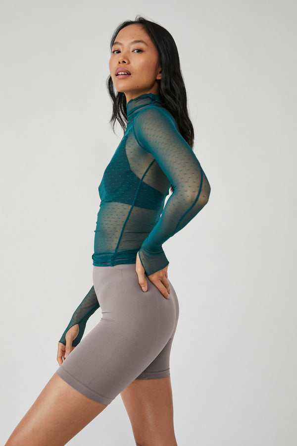 FREE PEOPLE INTIMATES ON THE DOT LAYERING - DEEP TEAL 9276