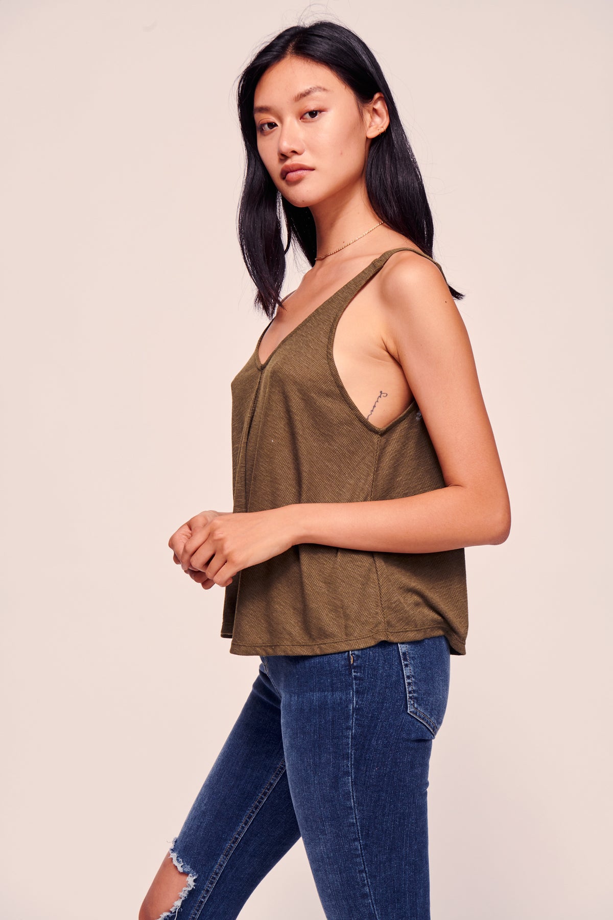 FREE PEOPLE DANI TANK - ARMY 1363