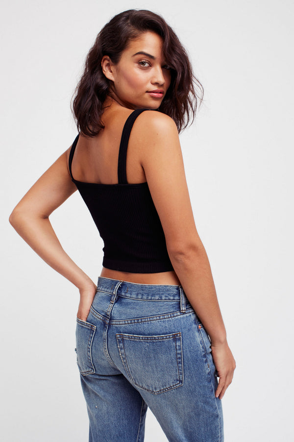 FREE PEOPLE SOLID RIB BRAMI - BLACK 9176