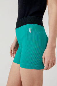 FREE PEOPLE MOVEMENT SEAMLESS SHORT - GREEN TEAL 2566