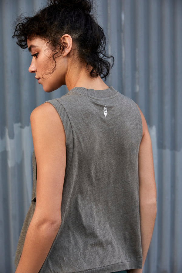 FREE PEOPLE MOVEMENT LOVE TANK - ARMY BLISS 5992
