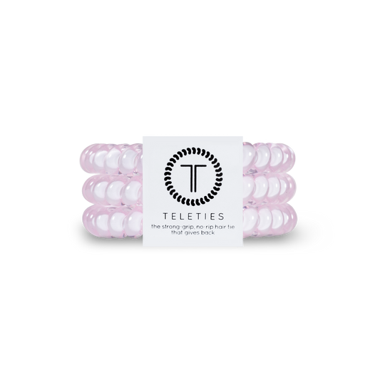 TELETIES HAIR TIE SMALL - ROSE WATER PINK