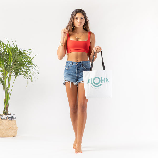 ALOHA COLLECTION REVERSIBLE TOTE / BIG ISLAND 'OHI'A LEHUA