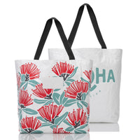 ALOHA COLLECTION REVERSIBLE TOTE / BIG ISLAND 'OHI'A LEHUA