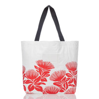 ALOHA COLLECTION REVERSIBLE TOTE / BIG ISLAND 'OHI'A LEHUA 23 / CRIMSON