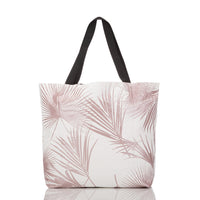 ALOHA COLLECTION  REVERSIBLE TOTE / DAY PALMS / ROSE GOLD