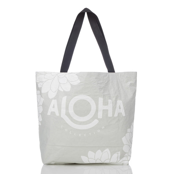 ALOHA COLLECTION REVERSIBLE TOTE / KAHO'OLAWE HINAHINA 23 / STONE