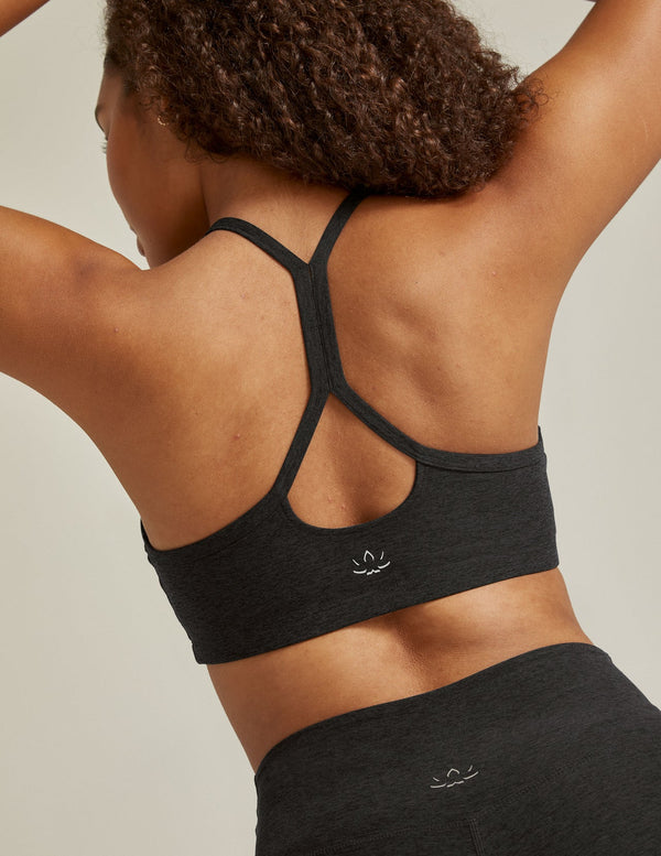 BEYOND YOGA SPACEDYE SLIM RACERBACK BRA - DARKEST NIGHT SD8255