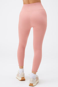 SPIRITUAL GANGSTER LOVE SCULPT SEAMLESS RUFFLE LEGGING - ROSE