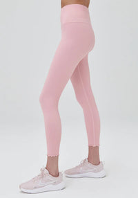 SPIRITUAL GANGSTER LOVE SCULPT RUFFLE LEGGING - PEONY