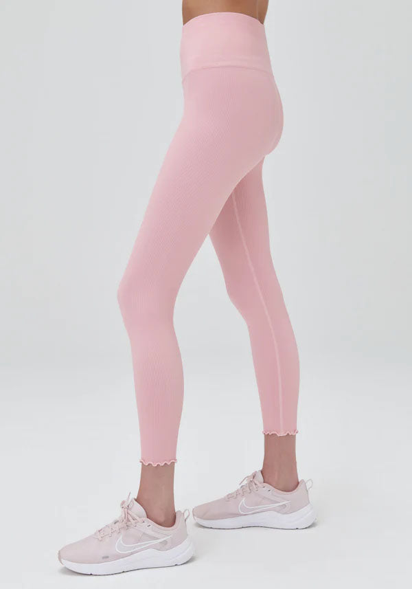Nike Women's Yoga Lux 7/8 Tight High Rise Legging, Rust Pink
