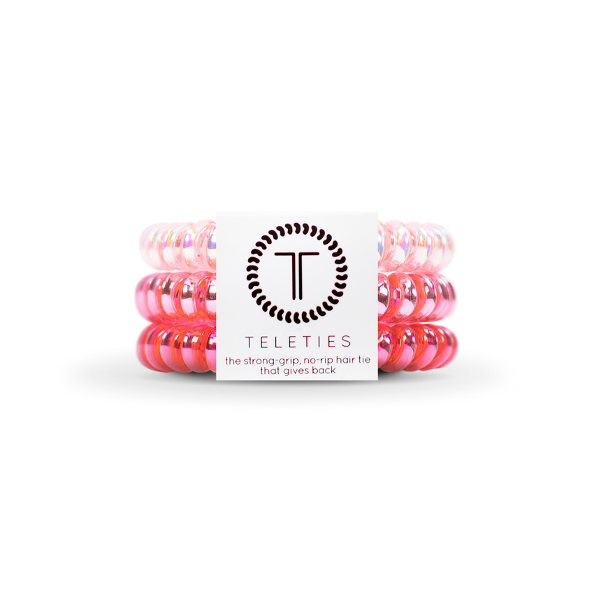 TELETIES HAIR TIE SMALL - THINK PINK