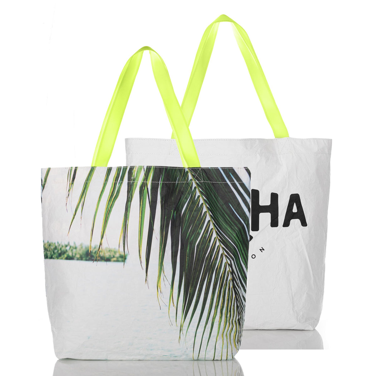 ALOHA COLLECTION REVERSIBLE TOTE / TAHAA PALM