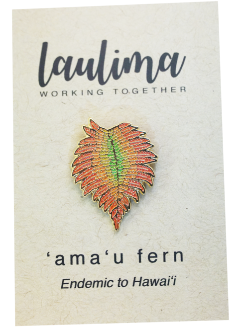 LAULIMA 'AMA'U FERN PIN