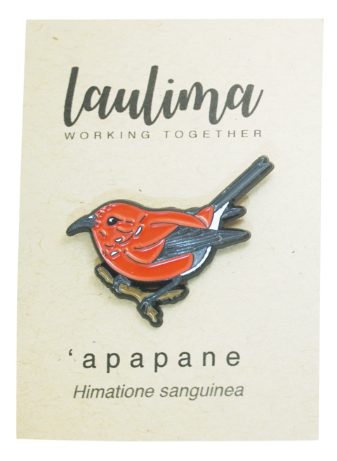 LAULIMA 'APAPANE PIN