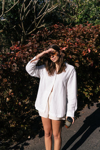 RHYTHM CLASSIC OVERSIZED SHIRT - WHITE