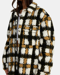 RVCA BIRDIE SHACKET FLANNEL JACKET - PTK