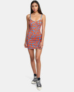 RVCA JUST FRIENDS MIDI DRESS - CBT