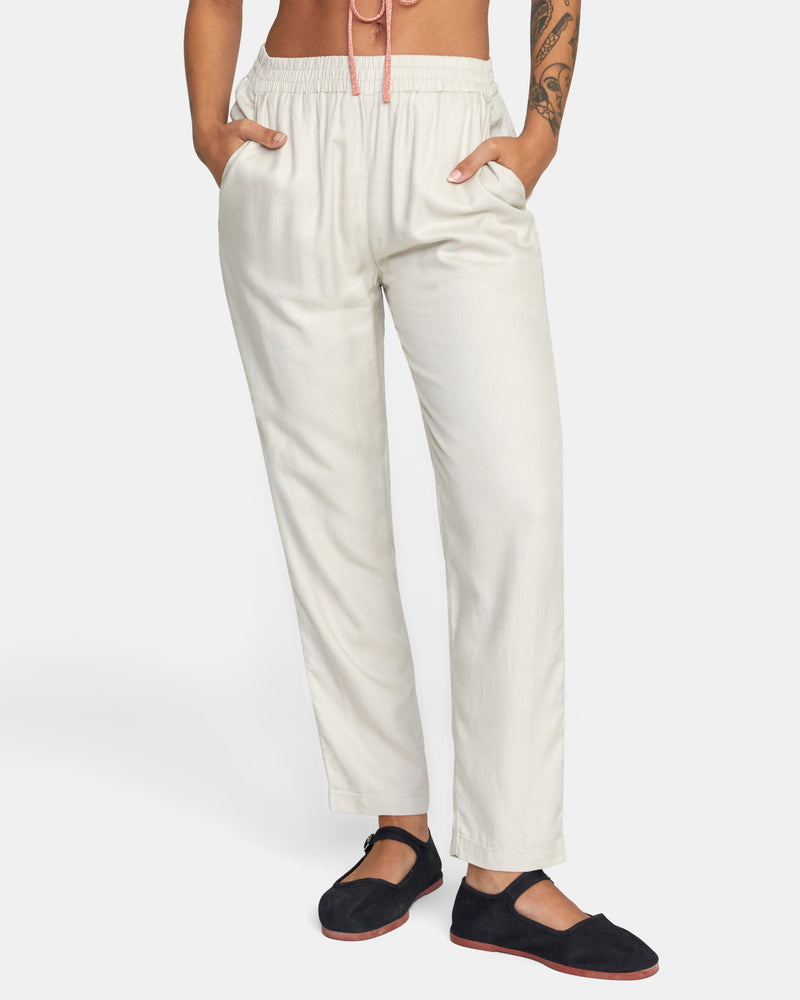 RVCA NEW YUME BEACH PANTS - OAT