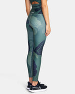 RVCA HAWAII ESSENTIAL HIGH-WAISTED LEGGINGS - OLV