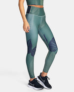 RVCA HAWAII ESSENTIAL HIGH-WAISTED LEGGINGS - OLV