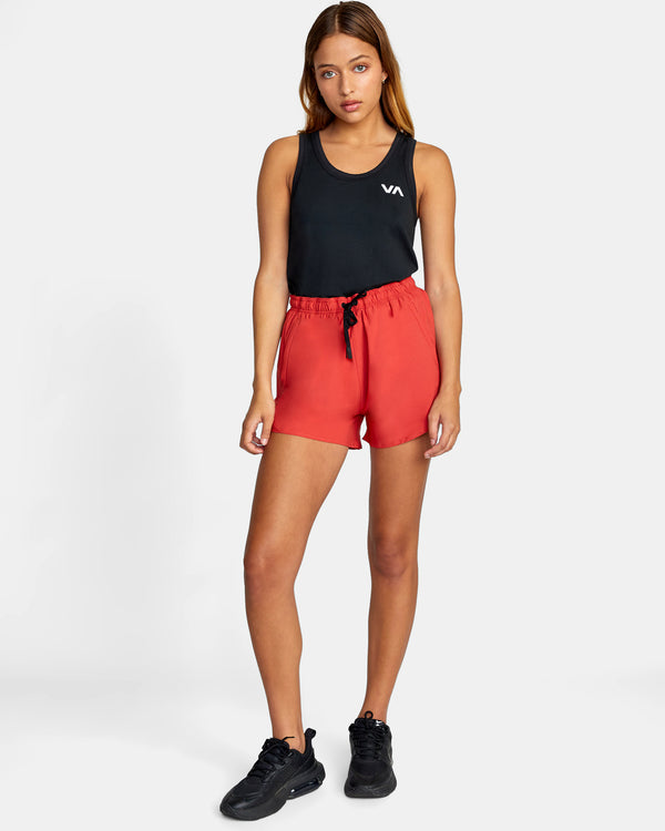 RVCA VA ESSENTIAL YOGGER STRETCH SPORT SHORTS 3" - RDE
