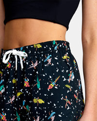 RVCA LP X KLW VA ESSENTIAL YOGGER WORKOUT SHORTS - KVC7