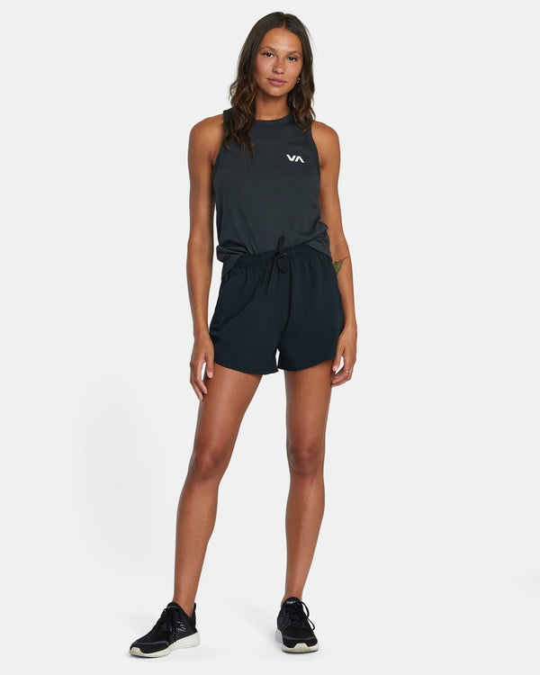 RVCA VA ESSENTIAL YOGGER STRETCH SPORT SHORT 12"- BLK