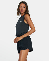 RVCA VA ESSENTIAL YOGGER STRETCH SPORT SHORT 12"- BLK