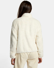 RVCA RELAXED QUARTER ZIP FLEECE SWEATER - CLO