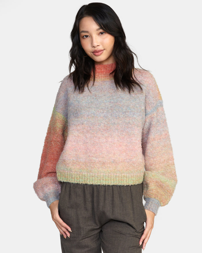RVCA DREAM CYCLE TURTLENECK SWEATER - APR